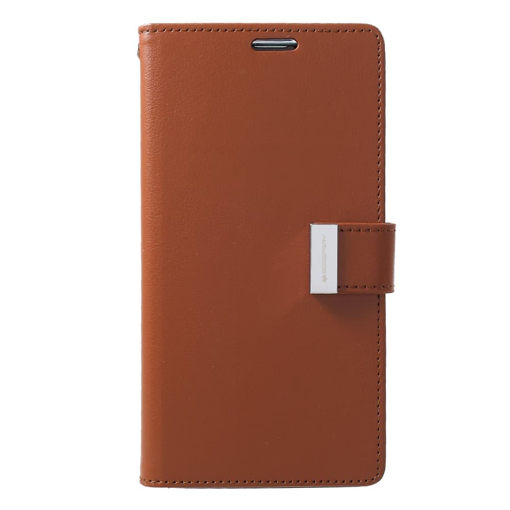 Samsung Galaxy S10+ MERCURY GOOSPERY Rich Diary Case - Brown