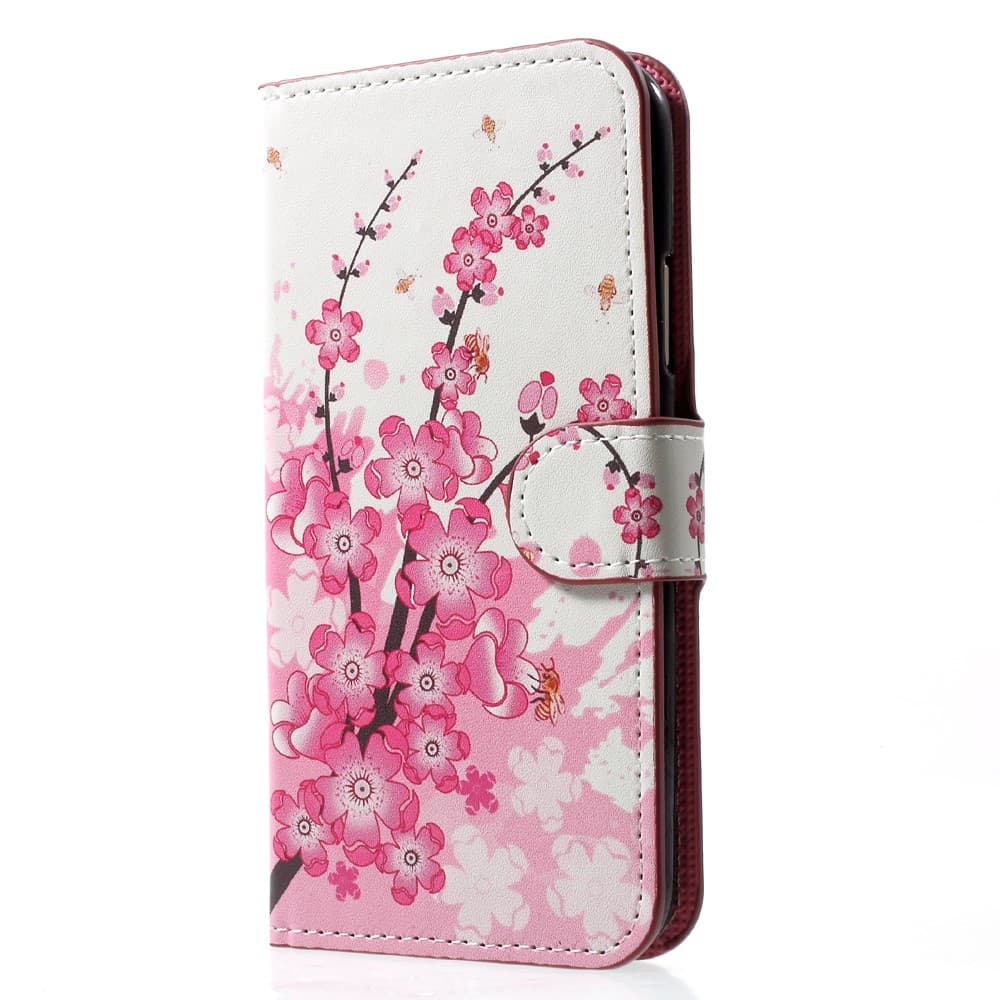 iPhone X Wallet Case - Plum Flowers