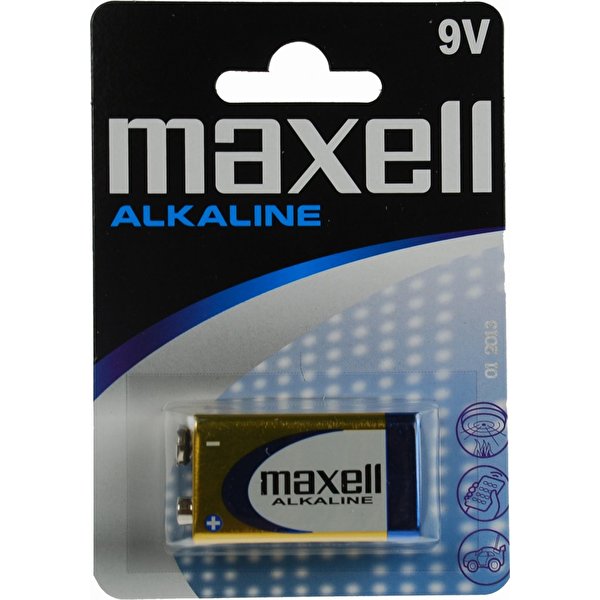 Bild av Maxell batteri, 9V/6LR61, Alkaliskt, 1-pack