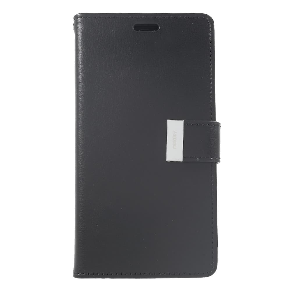 MERCURY GOOSPERY Rich Diary Wallet Case iPhone XR - Black
