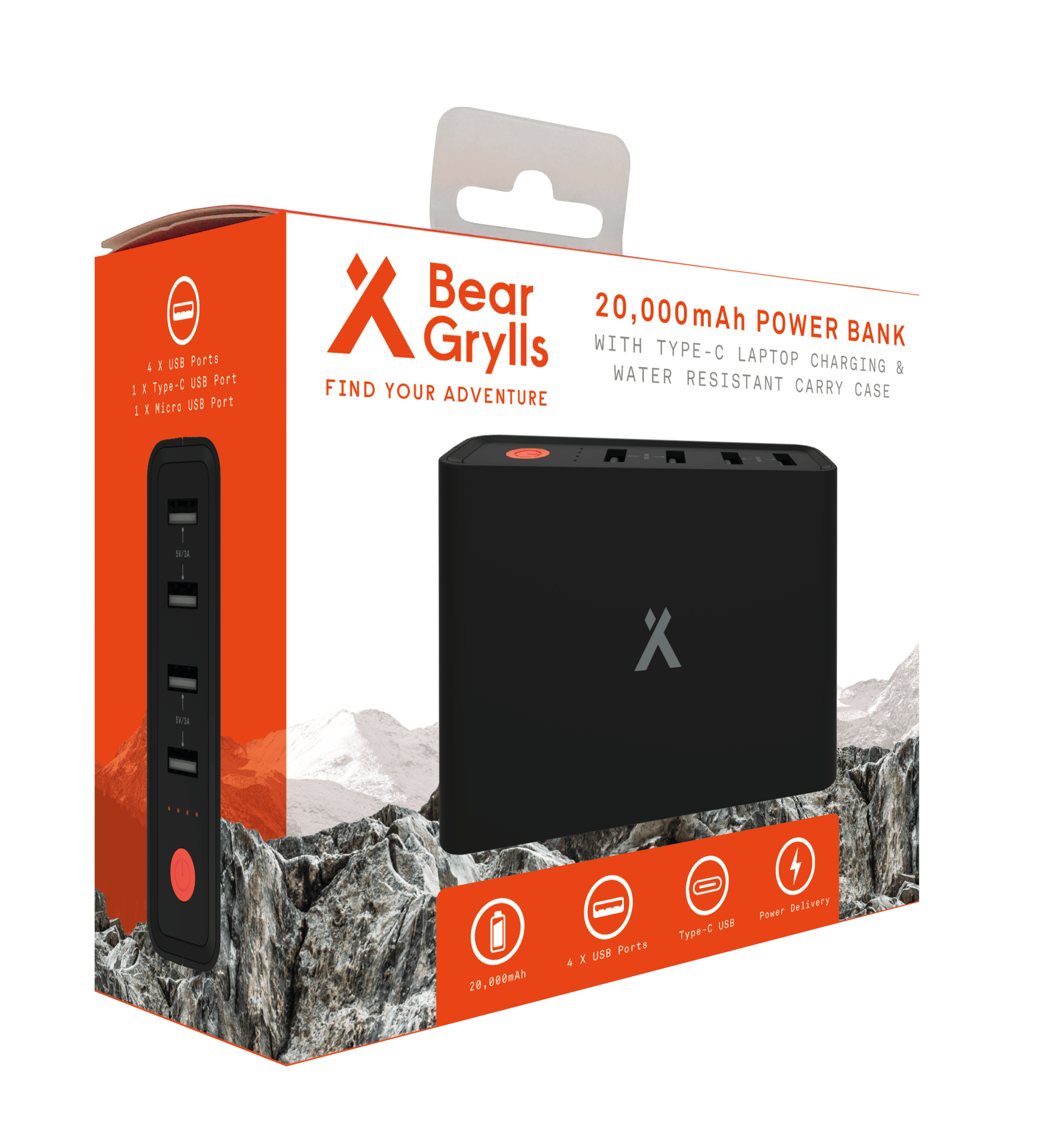 Bear Grylls 20,000mAh Power Bank