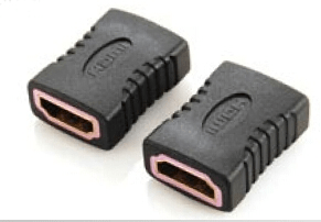 Adapter HDMI hona till hona guldpläterad