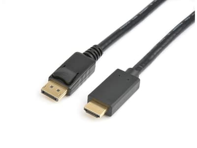 Kabel DisplayPort ha-HDMI ha Svart 2m