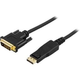 Kbl DisplayPort ha-DVI-D ha Single Link Svart 3m
