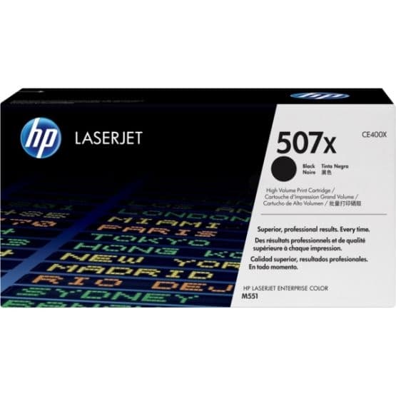 HP - HewlettPackard LT HP 507X Black 11 000 sidor (CE400X)