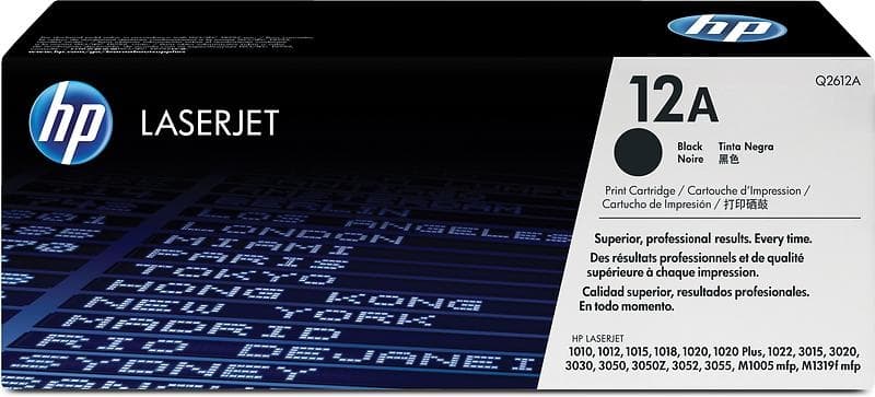 HP 12A - Sort - original LaserJet tonerpatron