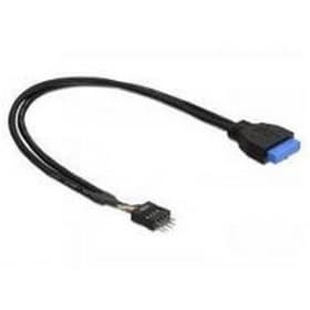 DeLock USB 3.0 till USB 2.0, 0,3 m Svart Intern