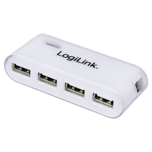LogiLink USB 2.0-hub 4-port - Hvit
