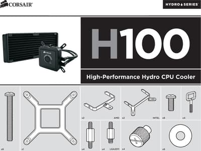 Corsair CW-8960002 Hydro Series H60/H80/H100 Universal Bracket kit