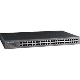 TP-Link 48-port 10/100M Switch, 48 10/100M RJ45 ports, 1U 19-inch rack-mountable steel case