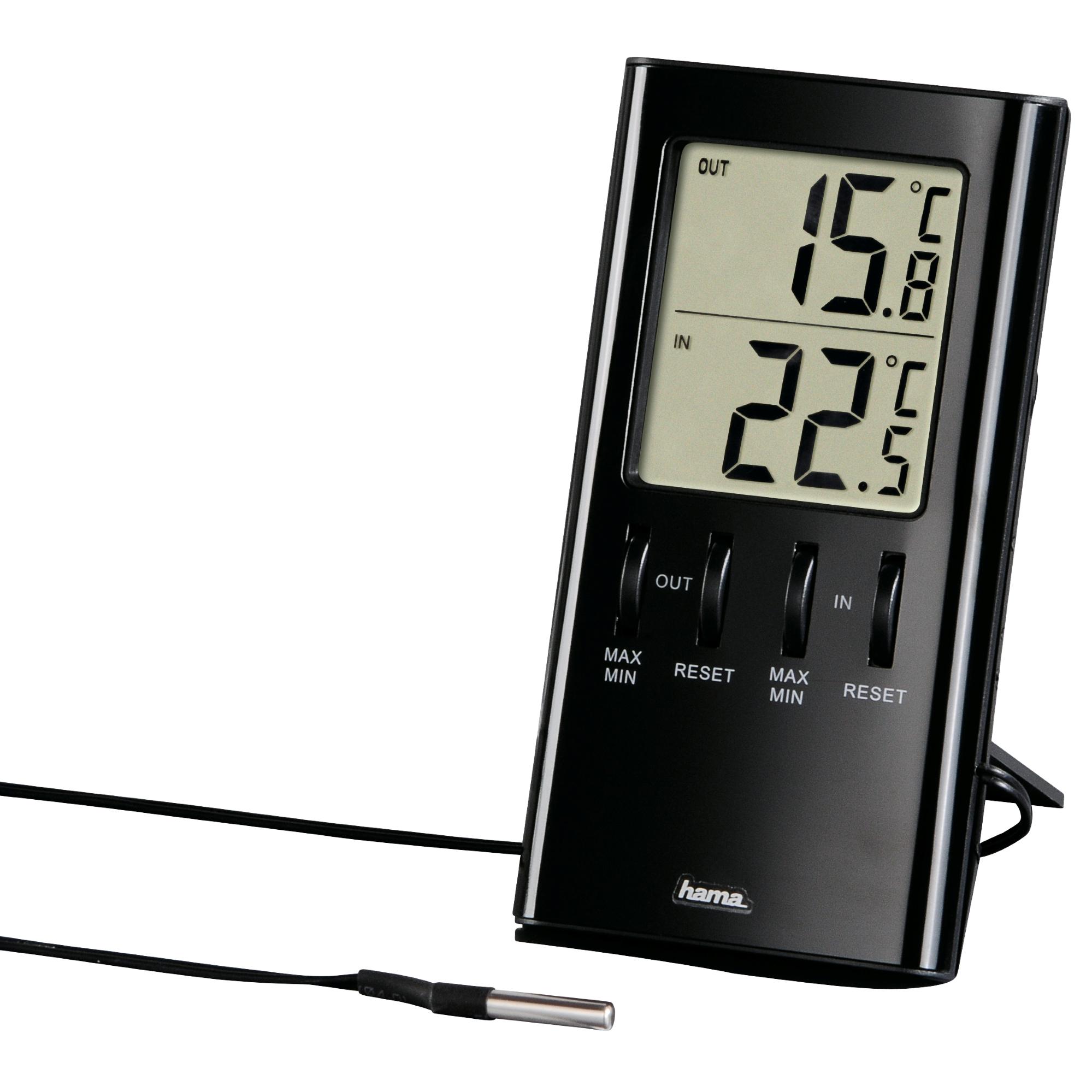 Hama LCD Termometer T-350 Sort