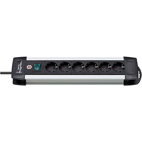Brennenstuhl Premium Power strip 6-way Alu