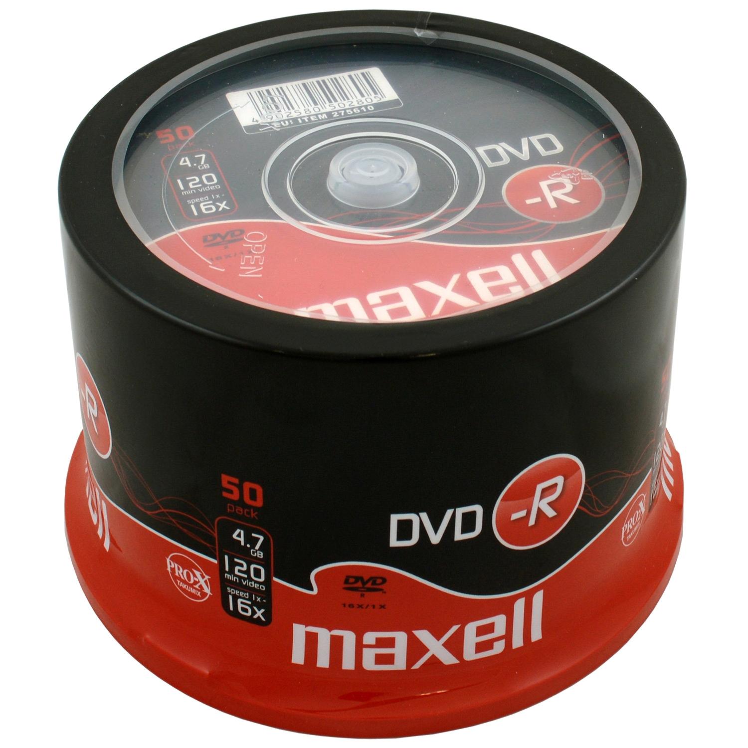 Maxell DVD-R 4,7GB 16x 50-pack Spindel