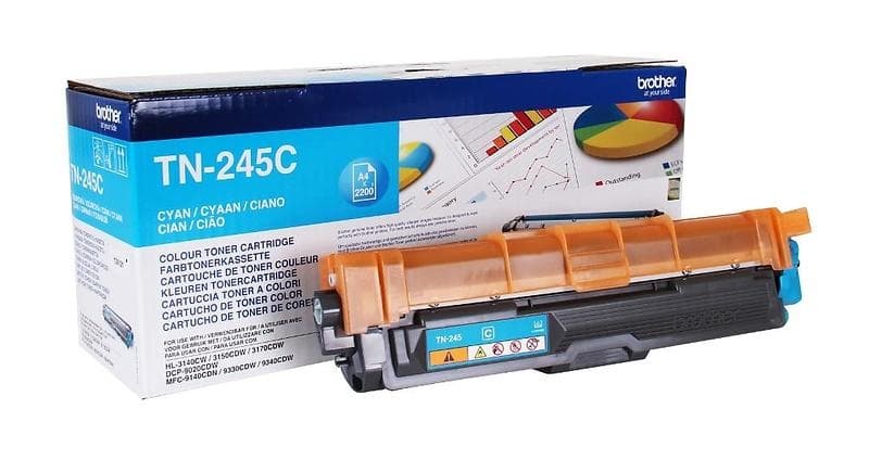 Brother TN245C Cyan toner med stor kapacitet