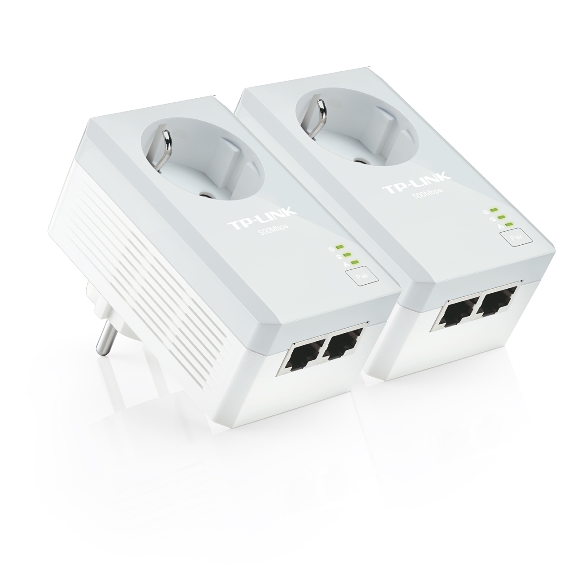 TP-Link AV500+ Powerline Kit/AC Pass Through/500Mbps Powerline Speed/2
