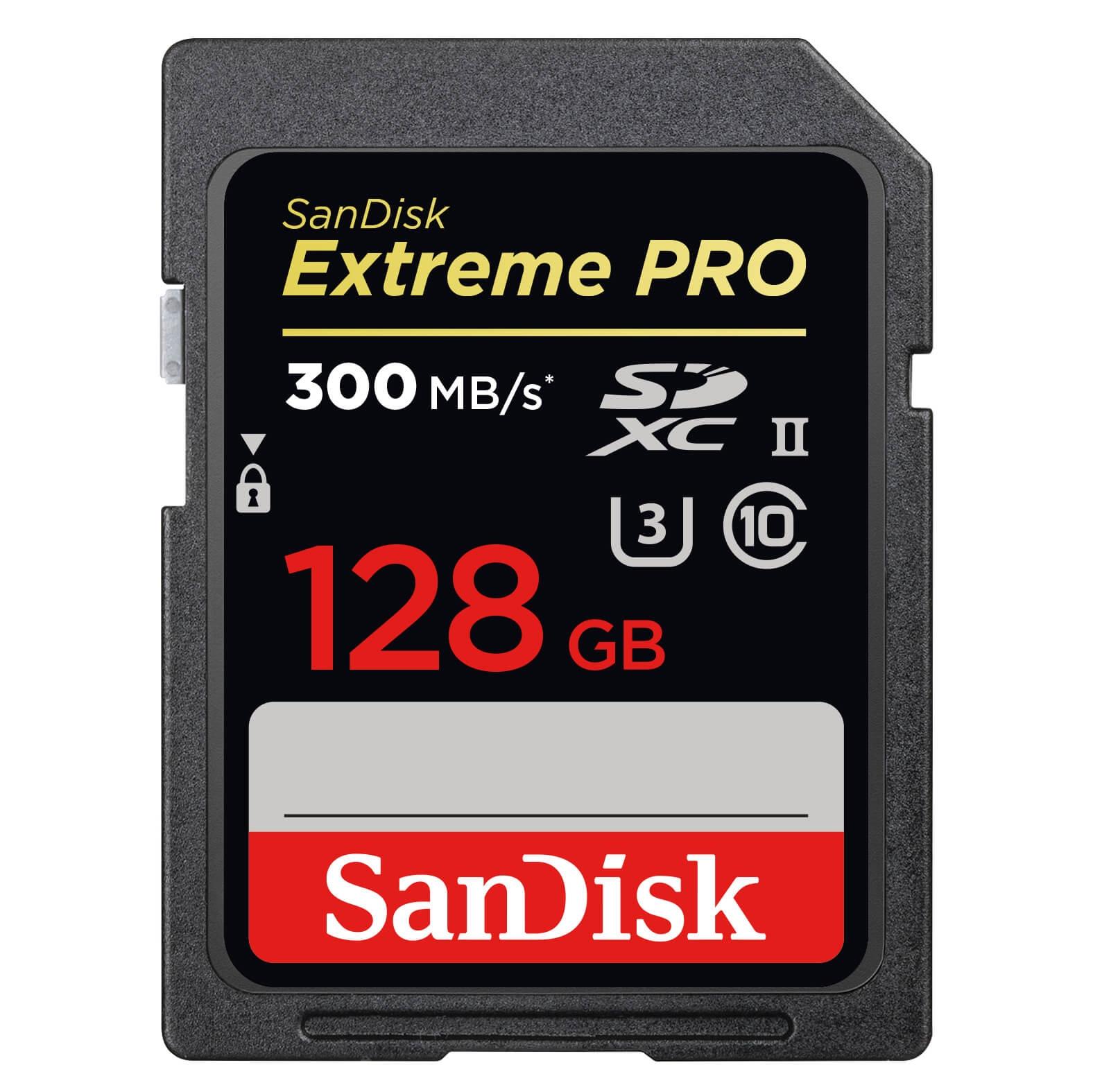 SANDISK EXTREME PRO SDXC UHS-II CARD 128GB