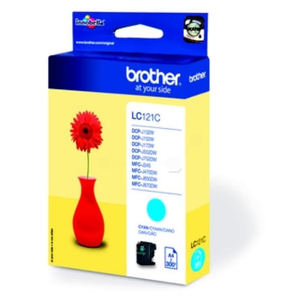 Brother LC121C Cyan bläckpatron