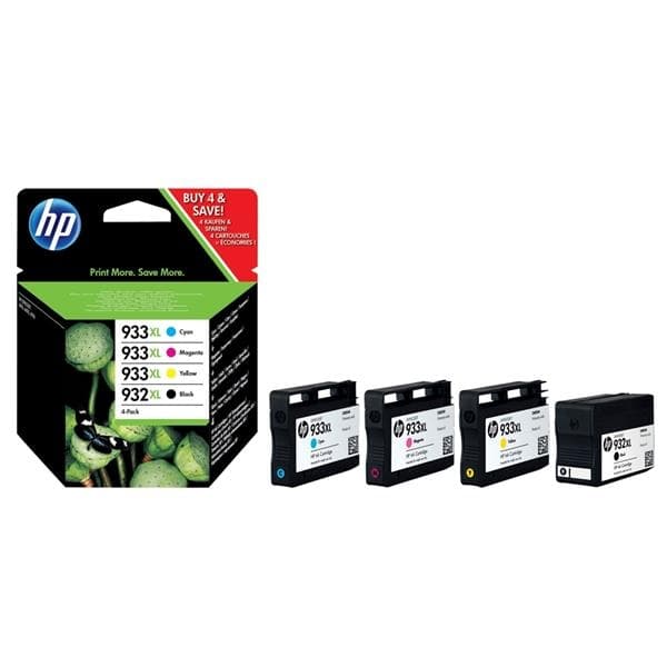 HP 932XL/933XL Combo 4-pack - original Officejet blekkpatron