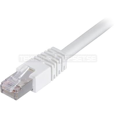 Kbl TP Cat6 20m Vit F/ UTP Skärmad