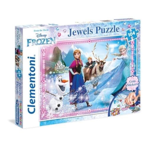 104 pcs. Jewels Puzzle Kids SuperColors FROZEN