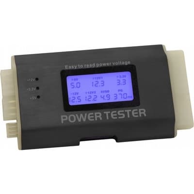 Delock Nätdelstestare/LCD/ATX12V/24-pin/4/8-pin