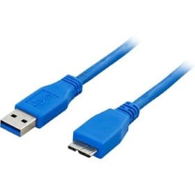 Kbl USB 3.0 A-micro B ha Blå 0.5m