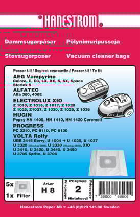 Dammsugarpåsar till Volta Rolfy U1004-U1037