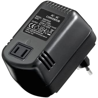 Muuntaja/jännitemuunnin 230V-110V musta