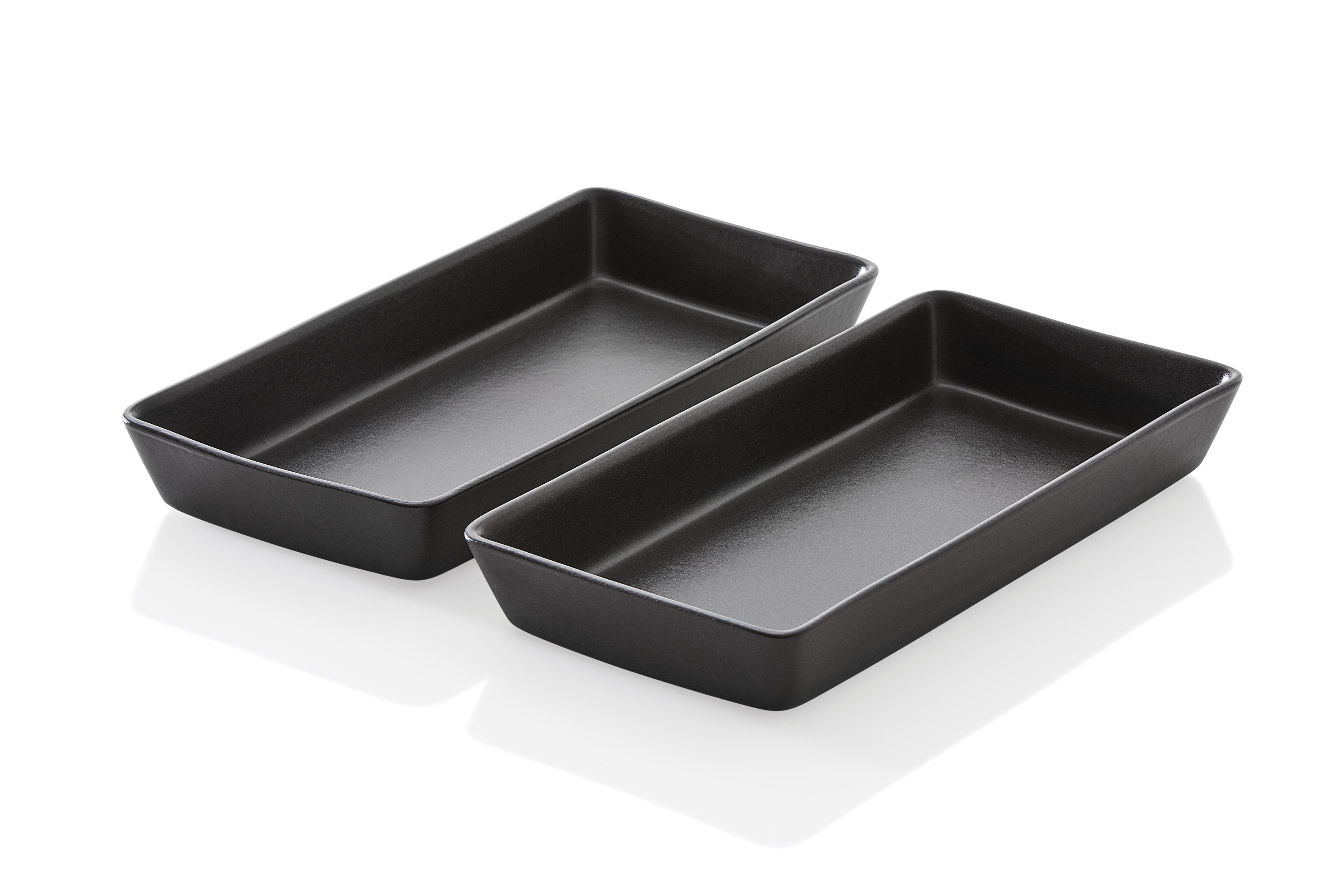 2 Delars Set Ugnsfasta Formar Svart