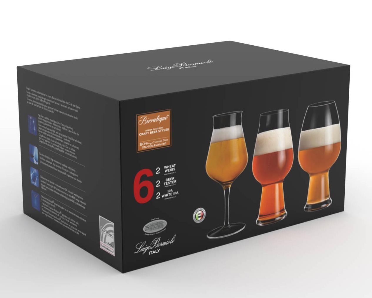 Birrateque Ølglas-Sæt 3x2 stk.