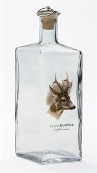 Fauna Nordica  Snapsflaska med Rådjur
