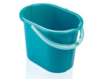 Spand 12liter grøn plast Leif
