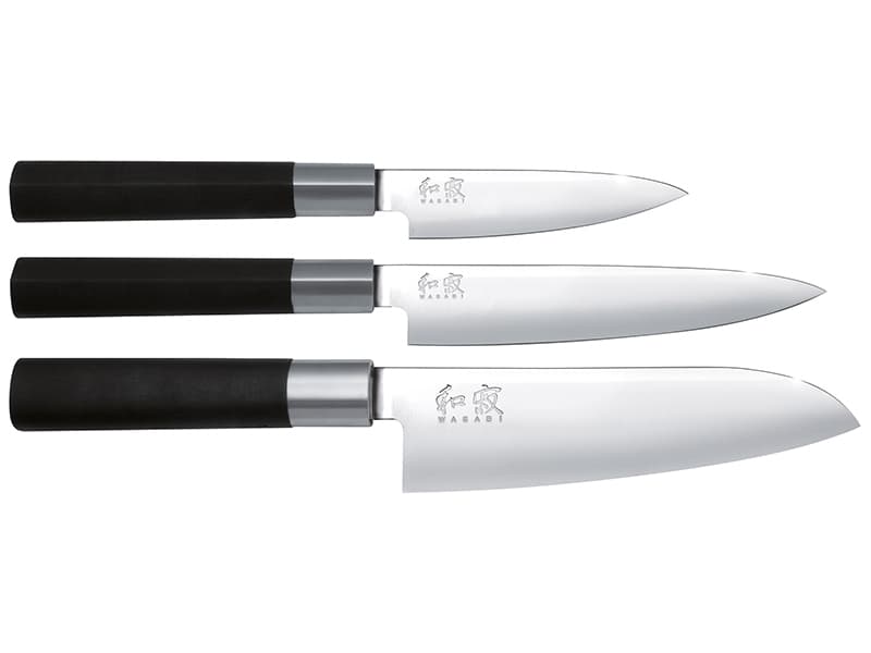 Wasabi Black Knivset 3 Delar 6710P/6715U/6716S