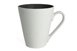 Mugg Attila vit/svart