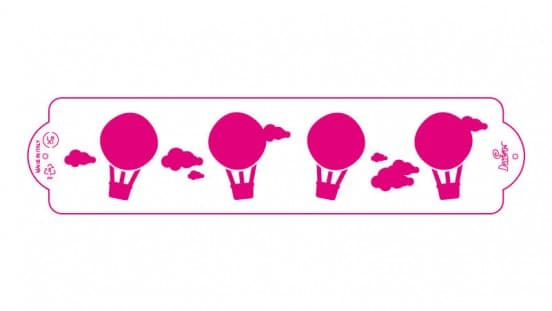 Decora Tårt Stencil 7x30cm olika motiv