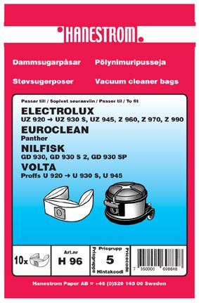 Bild av Dammsugarpåsar Electrolux Z 960