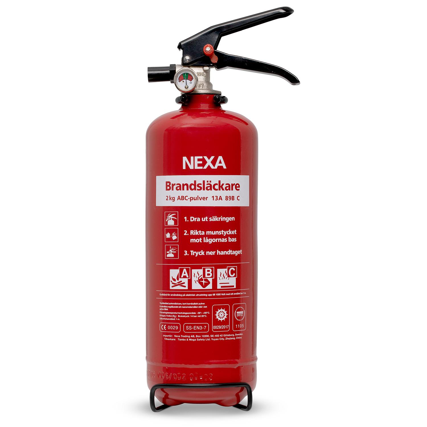 Brandslukker Rød 2 kg 13A