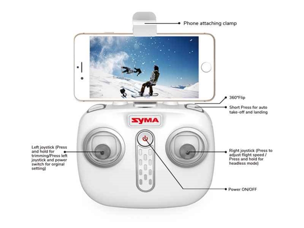 SYMA X21W 2.4G med WIFI och Kamera - Blå Blå Blå cb550f SYMA X21W 2.4G med WIFI och Kamera - Blå Blå Blå cb550f