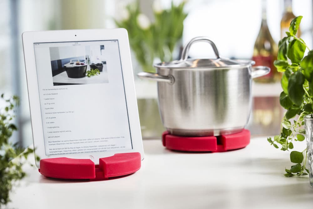 Cook´n read bordskåner/holder til tablet, rød