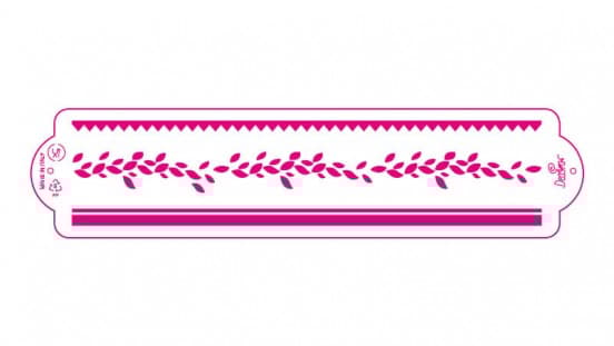 Decora Tårt Stencil 7x30cm olika motiv