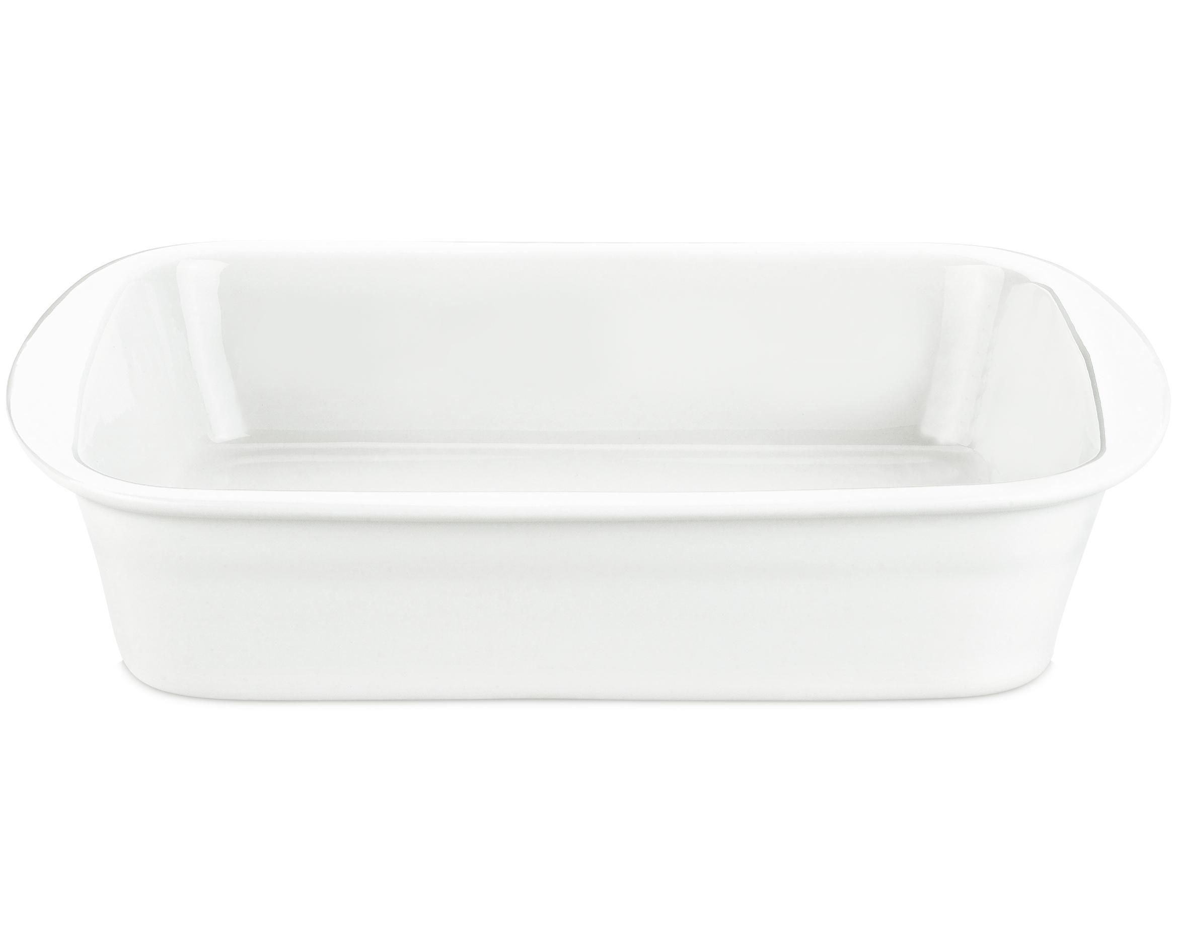 Lasagnefad hvid, 3,5 liter 25x34 cm
