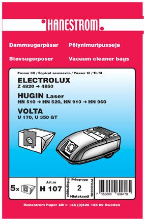 Bild av Dammsugarpåsar Volta U 350 GT