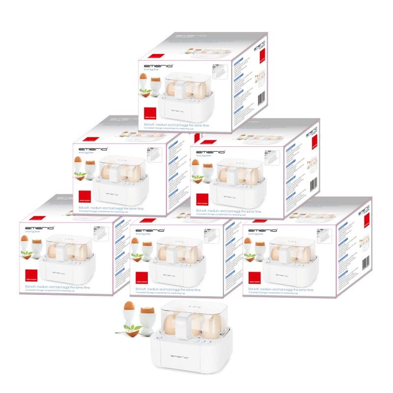 STORPACK! 6 st Emerio Smart Talande Äggkokare