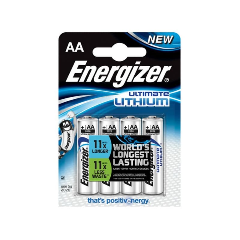 4-pack Super-Batterier AA - Energizer Ultimate Lithium