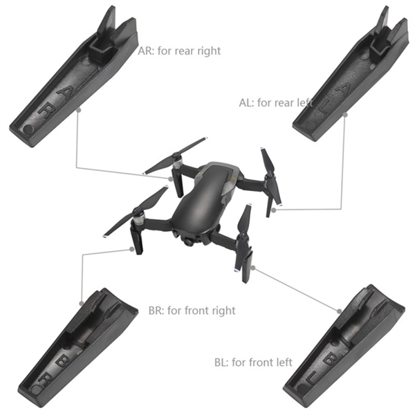 Dämpade Dämpade Dämpade förlängningsben till DJI Mavic Air - Svart 918b62 Dämpade Dämpade Dämpade förlängningsben till DJI Mavic Air - Svart 918b62