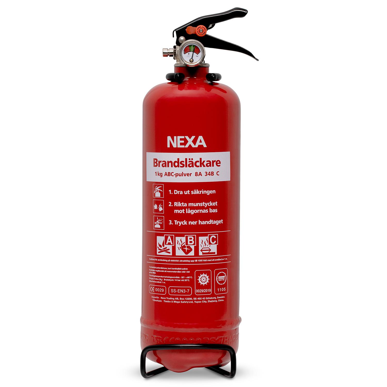 Brandslukker Rød 1 kg 8A