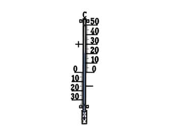 424 Plus Udetermometer 44 cm Sort