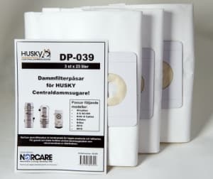 Dammsugarpåsar Husky original som passar Q-Air, Q-Extra, 8510, 8610.