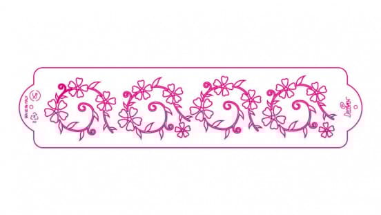 Decora Tårt Stencil 7x30cm olika motiv