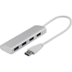 USB-hubb USB 3.0 4 ports, silver